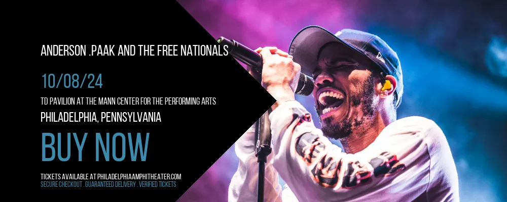 Anderson .Paak and The Free Nationals at TD Pavilion at The Mann Center For The Performing Arts